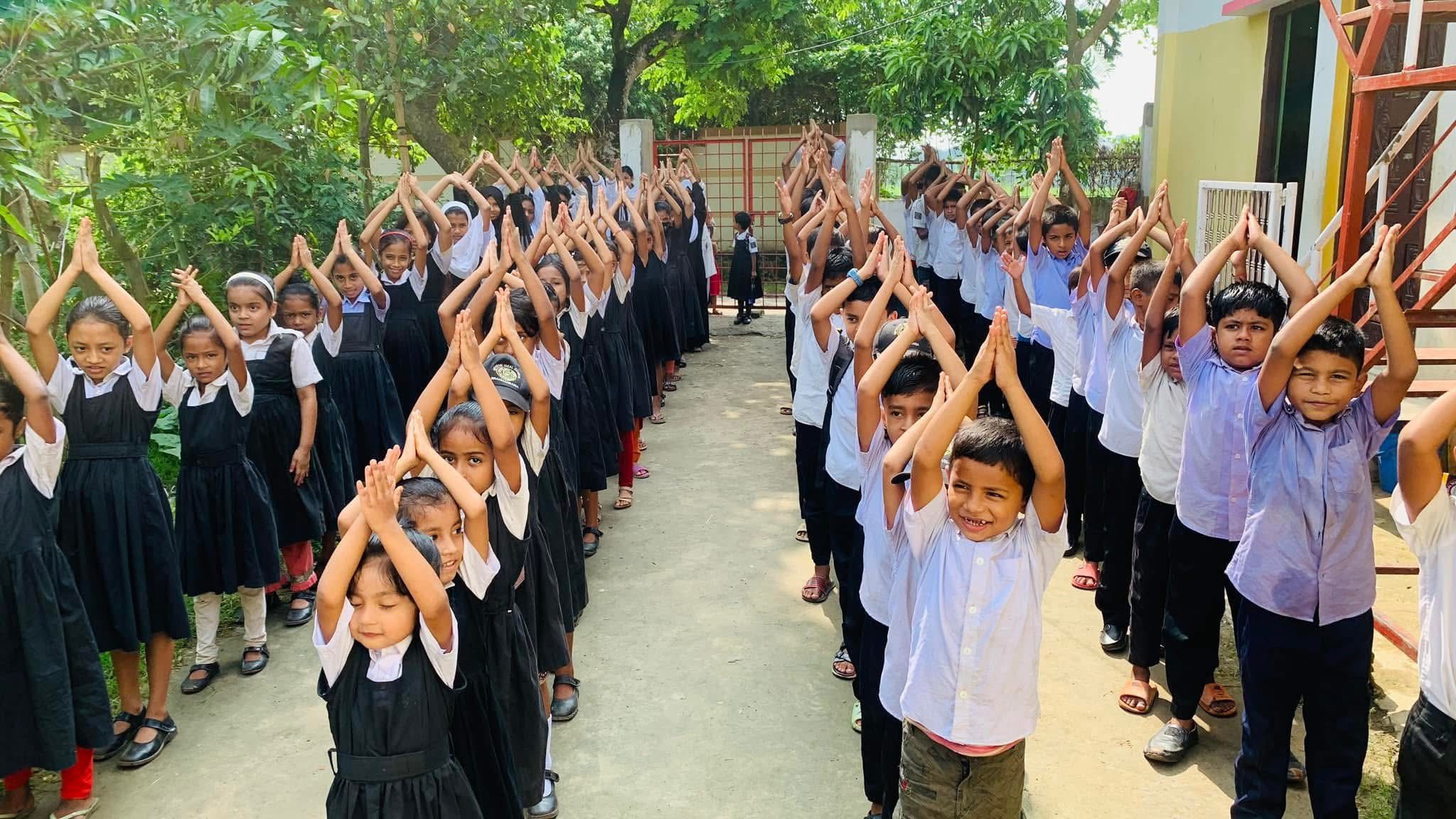 Students in group activity